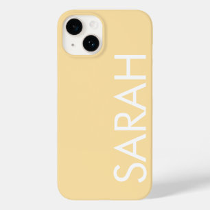 Coque Case-Mate iPhone Simple Style moderne Classic Nom Crème COULEUR