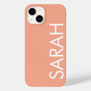 Coque Case-Mate iPhone Simple stylish Moderne Nom classique PEACH COULEUR
