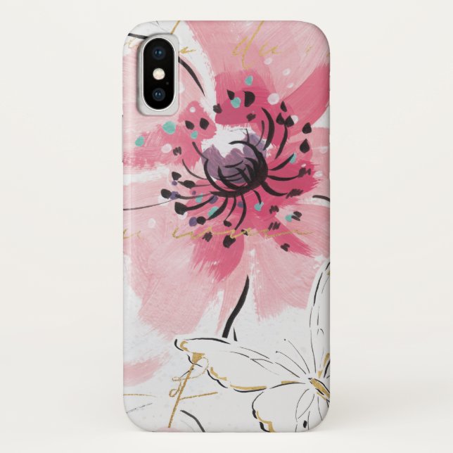 Coques Case-Mate iPhone Simplement aquarelle du rose | florale (Dos)