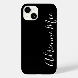 Coque Case-Mate iPhone Simplement Personnalisé Script Moderne Noir