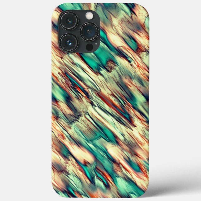 Coques Case-Mate iPhone Simulation rocheuse ou stalagmite en vert à sépia (Verso)