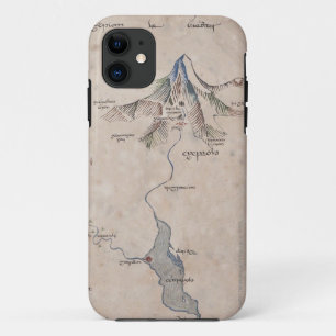 Coques Pour iPhone Sindarin Map of The Lonely Mountain