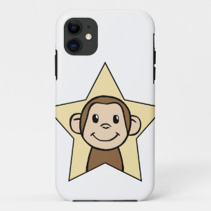 Coque Case-Mate iPhone Singe de dessin animé mignon avec un sourire en ét