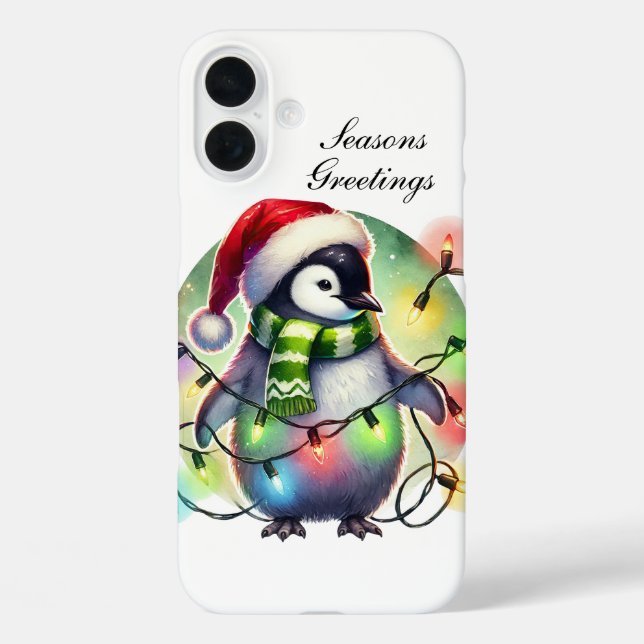 Coques Case-Mate iPhone Singe de Noël festif personnalisable  (Verso)