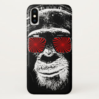 Coque iPhone X Singe drôle