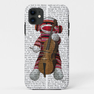Coque Case-Mate Pour iPhone Singe et violoncelle de chaussette