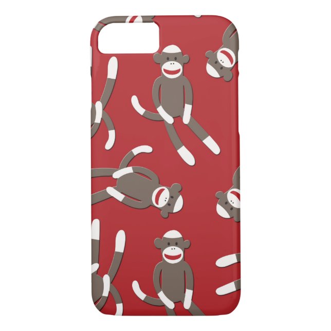 Coques Case-Mate iPhone Singe rouge de chaussette (Dos)