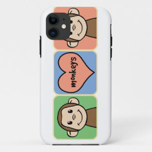 Coque Case-Mate iPhone Singes mignons de clipart (images graphiques) de