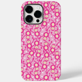 Coque Case-Mate iPhone Singes sots en rose Motif Amusants petits