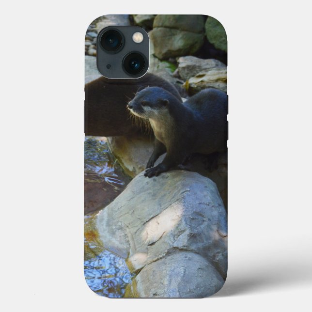 Coques Case-Mate iPhone **"Sips by the Stream : Otters Drinking from River (Verso)