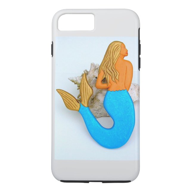 Coques Case-Mate iPhone sirène à cheveux dorés (Dos)
