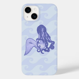 Coque Case-Mate iPhone Sirène assise bleue