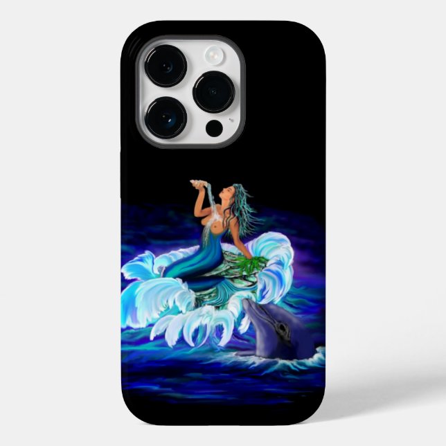 Coques Case-Mate iPhone Sirène avec dauphin (Verso)