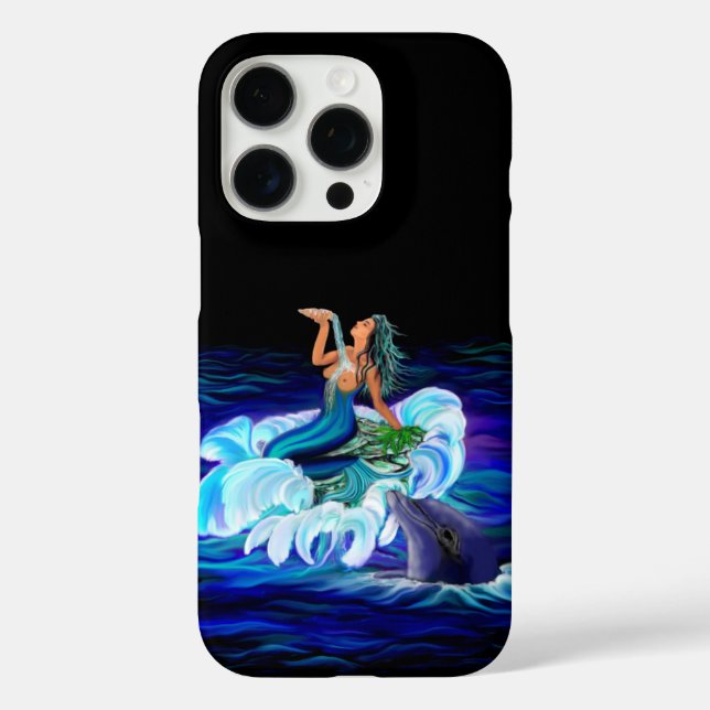 Coques Case-Mate iPhone Sirène avec dauphin (Verso)