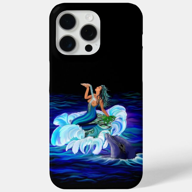 Coques Case-Mate iPhone Sirène avec dauphin (Verso)