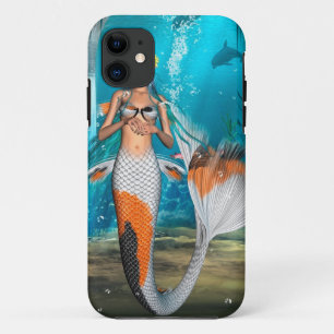 Coque iPhone 11 Sirène bleue