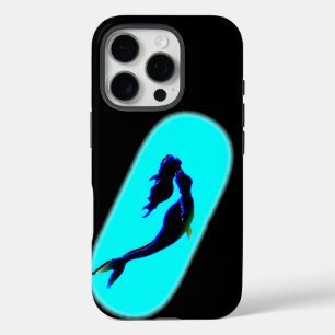 Coque iPhone 16 Pro sirène de natation noire