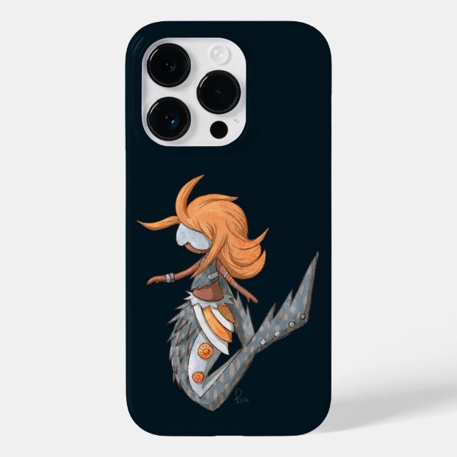 Coques Case-Mate iPhone Sirène illustrée moderne cyberpunk (Verso)