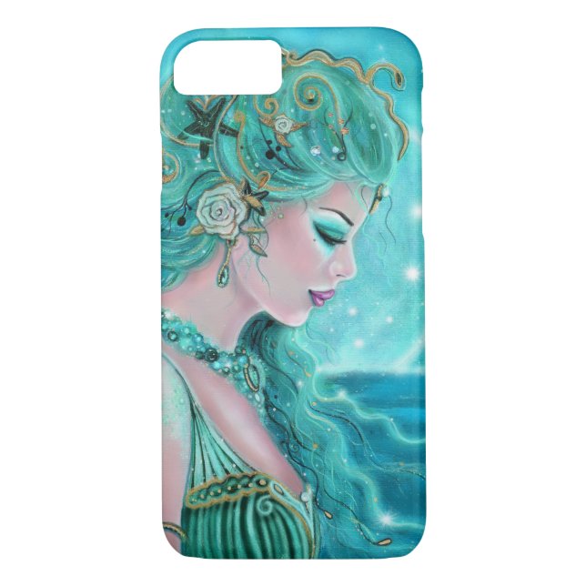 Coques Case-Mate iPhone Sirène Lune De Renee Lavoie (Dos)