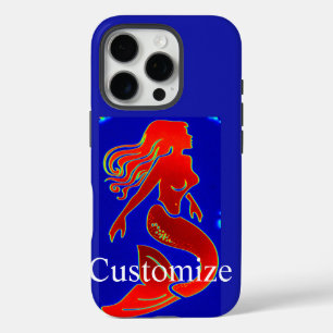 Coque iPhone 16 Pro sirène rouge bleu