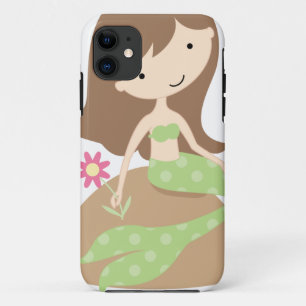 Coques Pour iPhone Sirène verte mignonne de KRW