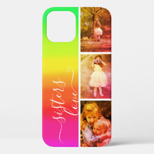 Case-Mate iPhone Case Sisters Love Photo Collage Modèle Arc-en-ciel lumi