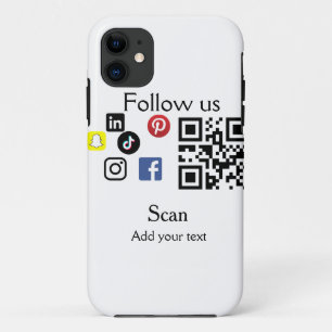 Case-Mate iPhone Case Site web d'entreprise simple code à barres QR code
