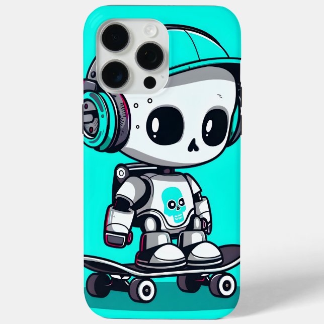 Coques Case-Mate iPhone Skate SkullBot (Verso)