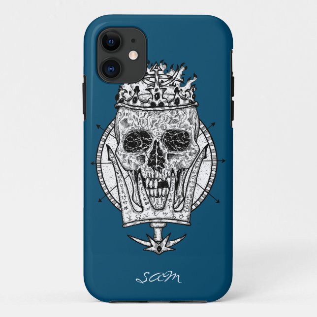 Coques Case-Mate iPhone skateboard Custom Skeleton Nautique King (Dos)
