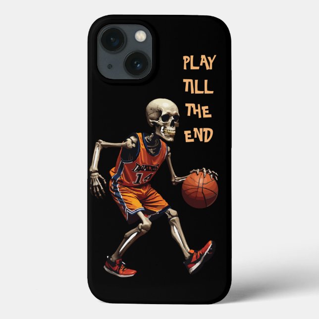 Coques Case-Mate iPhone Skeleton Basketball Jouer Jusqu'À La Fin (Verso)