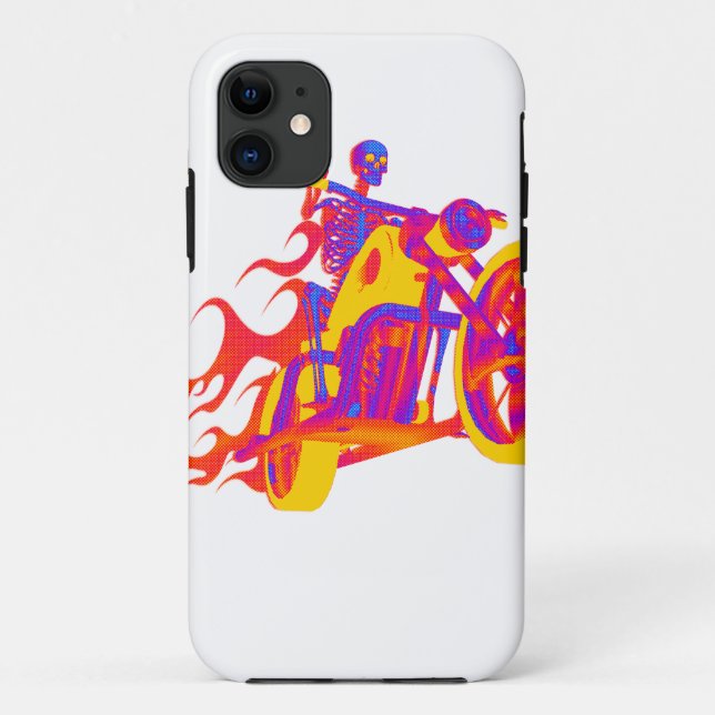Coques Case-Mate iPhone Skeleton en moto (Dos)