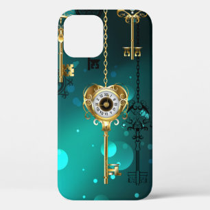 Case-Mate iPhone Case Skeleton Keys on Green Background