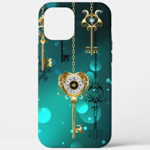 Case-Mate iPhone Case Skeleton Keys on Green Background