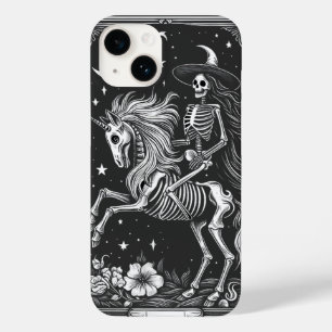 Coque Case-Mate iPhone Skeleton Riding Unicorn Skeleton Tarot Card