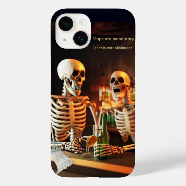 Coques Case-Mate iPhone Skeletons dans un bar (Verso)