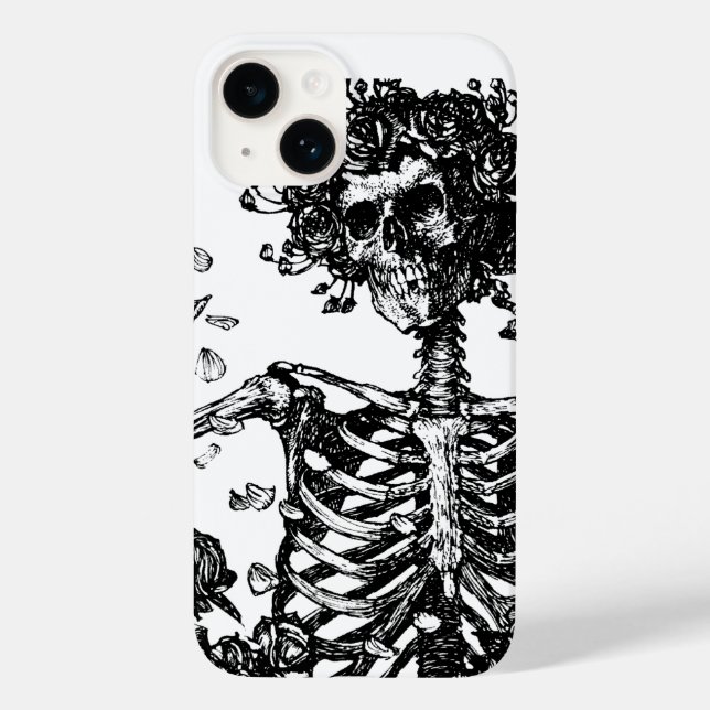 Coques Case-Mate iPhone Skeletons et Rose (Verso)