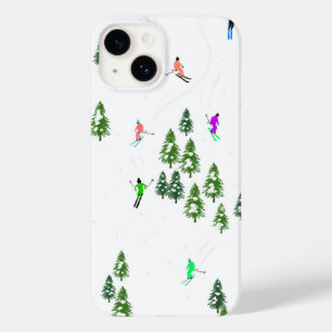 Coque Case-Mate iPhone Ski alpin Ski Ski Arbres d'hiver