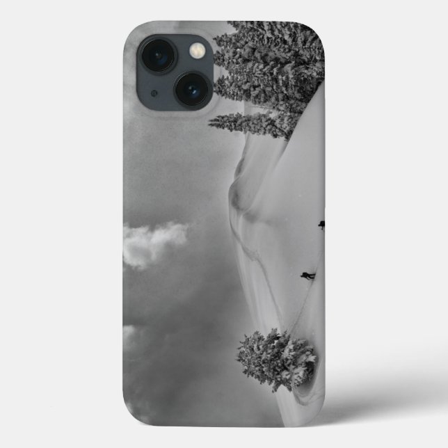 Coques Case-Mate iPhone Ski de fond en poudre (Verso)