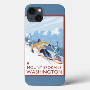 Coque Case-Mate iPhone Ski de neige - Mont Spokane,