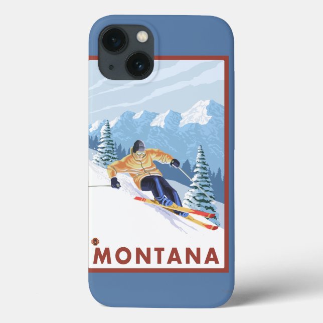 Coques Case-Mate iPhone Ski de neige - Montana (Verso)