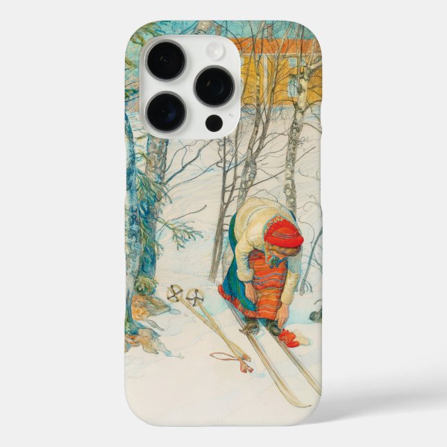 Coques Case-Mate iPhone Ski d'hiver par Carl Larsson (Verso)