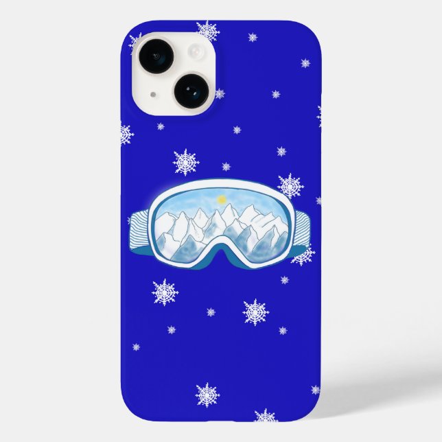 Coques Case-Mate iPhone Ski Goggers Snowflake Dance (Verso)
