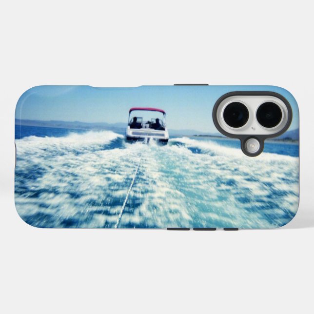 Coques Case-Mate iPhone Ski nautique en arrière-plan vitesse bateau paysag (Verso (horizontal))