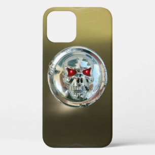 Coque iPhone 12 SKULL RIDERS GEM gris noir
