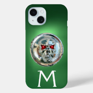 Coque Case-Mate iPhone SKULL RIDERS MONOGRAMME vert