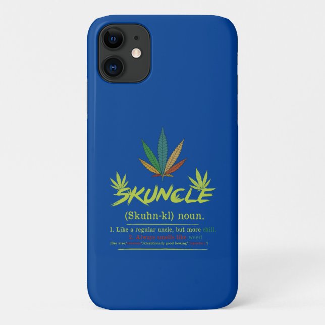 Coques Case-Mate iPhone Skuncle Définition Weed Smoking Uncle (Dos)