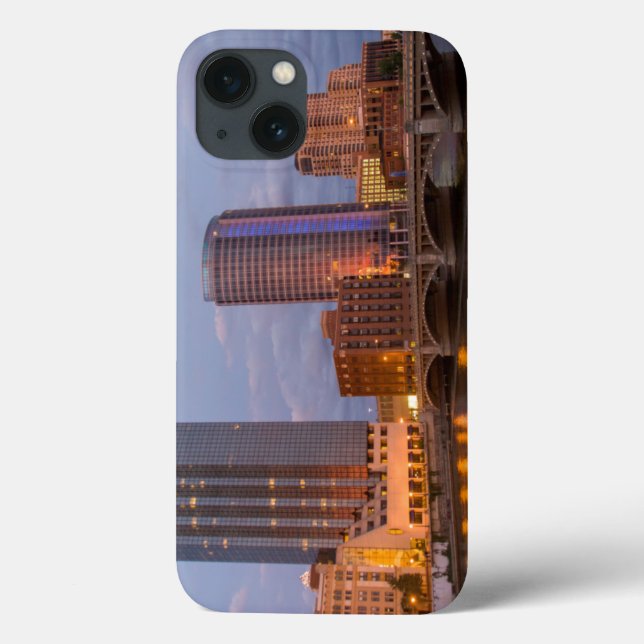 Coques Case-Mate iPhone Skyline au crépuscule, sur la Grand River 2 (Verso)