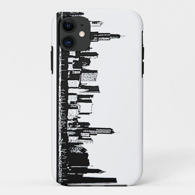 Coques Case-Mate iPhone Skyline de Chicago (Dos)
