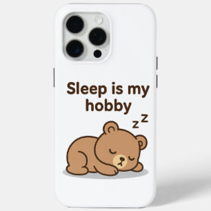 Coque Case-Mate iPhone Sleep Is My Hobby - Joli dessin d'ours de dessin