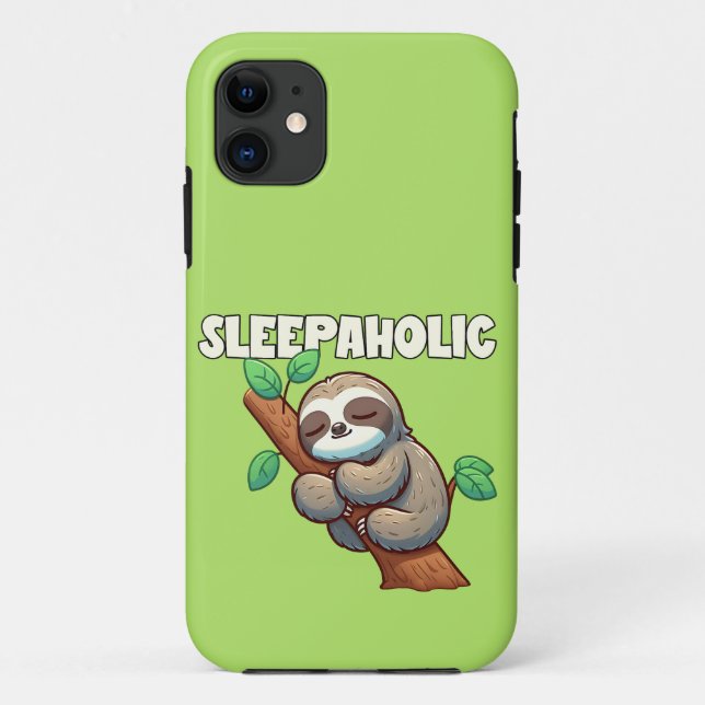 Coques Case-Mate iPhone Sleepaholic - Amateurs de sommeil - Sleeping Sloth (Dos)